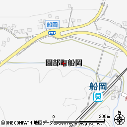 京都府南丹市園部町船岡周辺の地図
