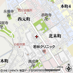 滋賀県近江八幡市西元町70周辺の地図