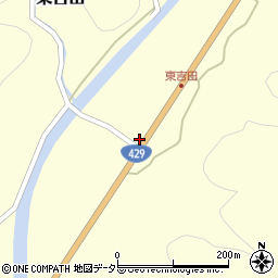 岡山県美作市東吉田49周辺の地図