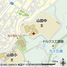 三島市立山田中学校周辺の地図