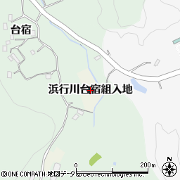 千葉県勝浦市浜行川台宿組入地周辺の地図