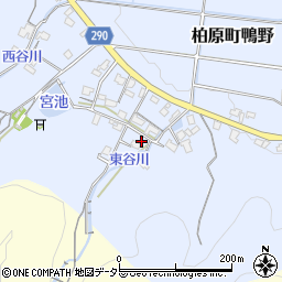 兵庫県丹波市柏原町鴨野260周辺の地図