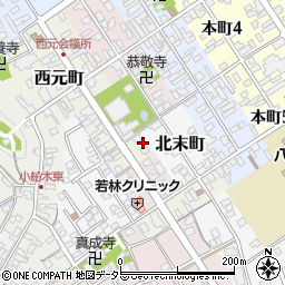 滋賀県近江八幡市西元町6周辺の地図