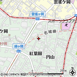 愛知県名古屋市瑞穂区彌富町紅葉園11周辺の地図