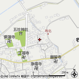 滋賀県近江八幡市牧町755周辺の地図