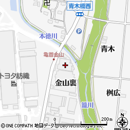 愛知県豊田市亀首町金山裏18周辺の地図