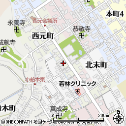 滋賀県近江八幡市西元町69周辺の地図