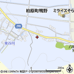 兵庫県丹波市柏原町鴨野421周辺の地図