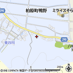 兵庫県丹波市柏原町鴨野421周辺の地図