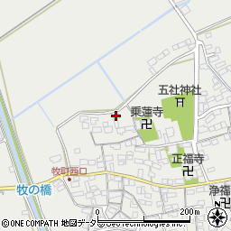 滋賀県近江八幡市牧町808周辺の地図