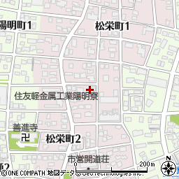 愛知県名古屋市瑞穂区松栄町周辺の地図