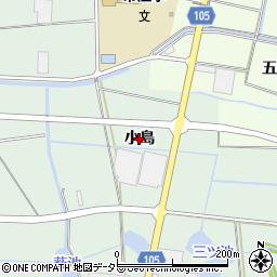 愛知県愛西市西條町（小島）周辺の地図