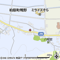 兵庫県丹波市柏原町鴨野376周辺の地図