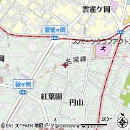 愛知県名古屋市瑞穂区彌富町紅葉園6周辺の地図