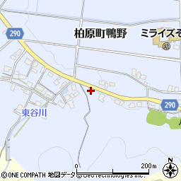 兵庫県丹波市柏原町鴨野418周辺の地図