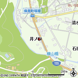 愛知県豊田市保見町井ノ口周辺の地図