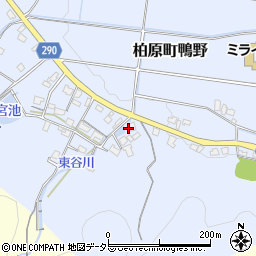 兵庫県丹波市柏原町鴨野396周辺の地図