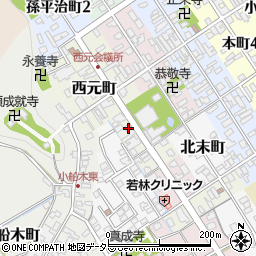 滋賀県近江八幡市西元町66周辺の地図