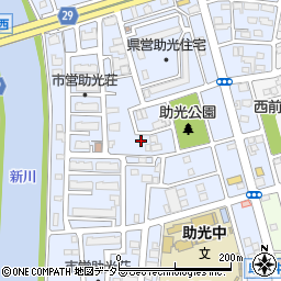 愛知県名古屋市中川区助光2丁目周辺の地図