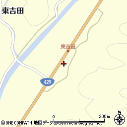 岡山県美作市東吉田43-2周辺の地図