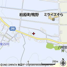 兵庫県丹波市柏原町鴨野385周辺の地図