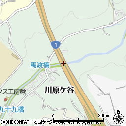 山田川橋周辺の地図