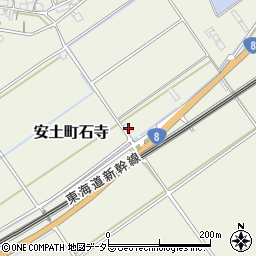 滋賀県近江八幡市安土町石寺880周辺の地図