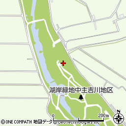中主吉川（右岸下流）湖岸緑地トイレ周辺の地図