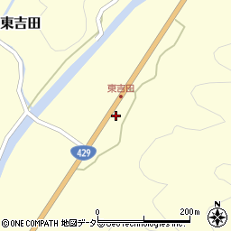 岡山県美作市東吉田43周辺の地図