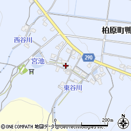 兵庫県丹波市柏原町鴨野225周辺の地図
