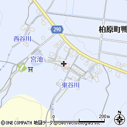 兵庫県丹波市柏原町鴨野225周辺の地図