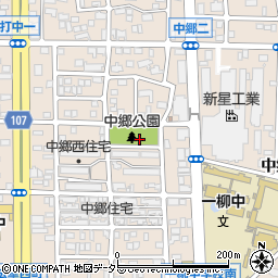 中郷公園周辺の地図