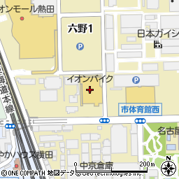 イオンバイク　熱田店周辺の地図
