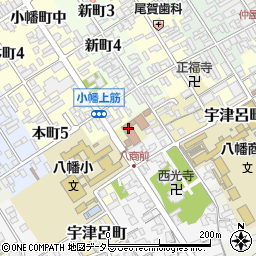 近江八幡市公民館・集会場八幡コミュニティセンター周辺の地図