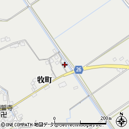 滋賀県近江八幡市牧町2818周辺の地図
