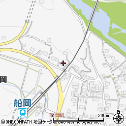 京都府南丹市園部町船岡小前田周辺の地図