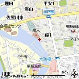 蟹江町役場　蟹江町多世代交流施設周辺の地図