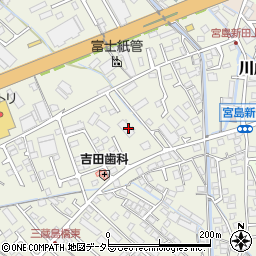 静岡県富士市宮島806周辺の地図
