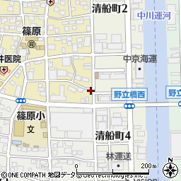 愛知県名古屋市中川区上脇町2丁目105周辺の地図