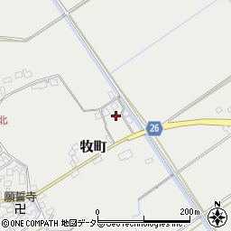 滋賀県近江八幡市牧町2820周辺の地図