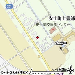 滋賀県近江八幡市安土町上豊浦939-1周辺の地図