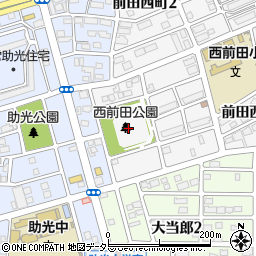 西前田公園周辺の地図