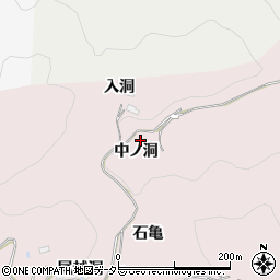愛知県豊田市大蔵連町中ノ洞周辺の地図