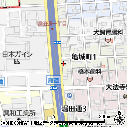 名古屋雁道郵便局周辺の地図