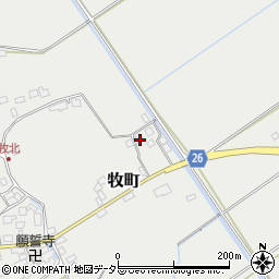 滋賀県近江八幡市牧町2822周辺の地図