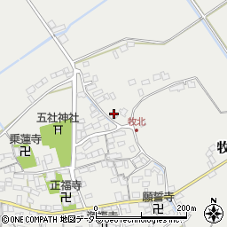 滋賀県近江八幡市牧町1483周辺の地図
