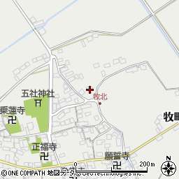 滋賀県近江八幡市牧町1487周辺の地図