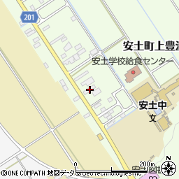 滋賀県近江八幡市安土町上豊浦941周辺の地図