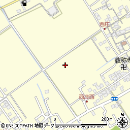 滋賀県近江八幡市西庄町周辺の地図