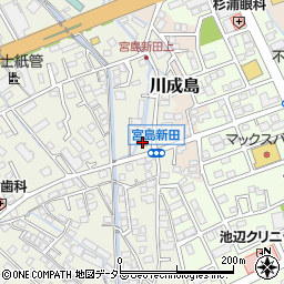 富士宮島郵便局 ＡＴＭ周辺の地図